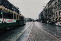 Tram and rain - same street as in the gallery's first picture